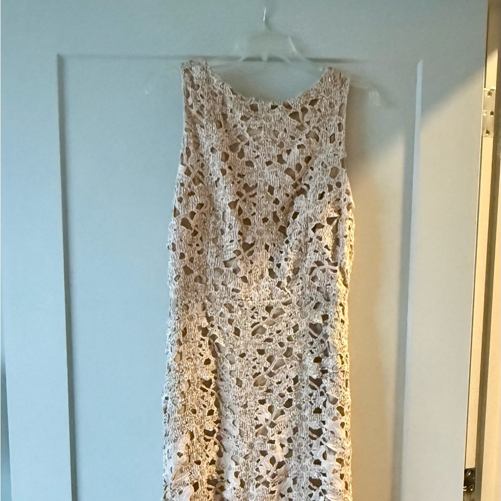 Elegant Champagne Beaded Dress